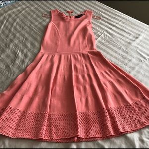 Gorgeous coral summer knit dress by Cynthia Rowley